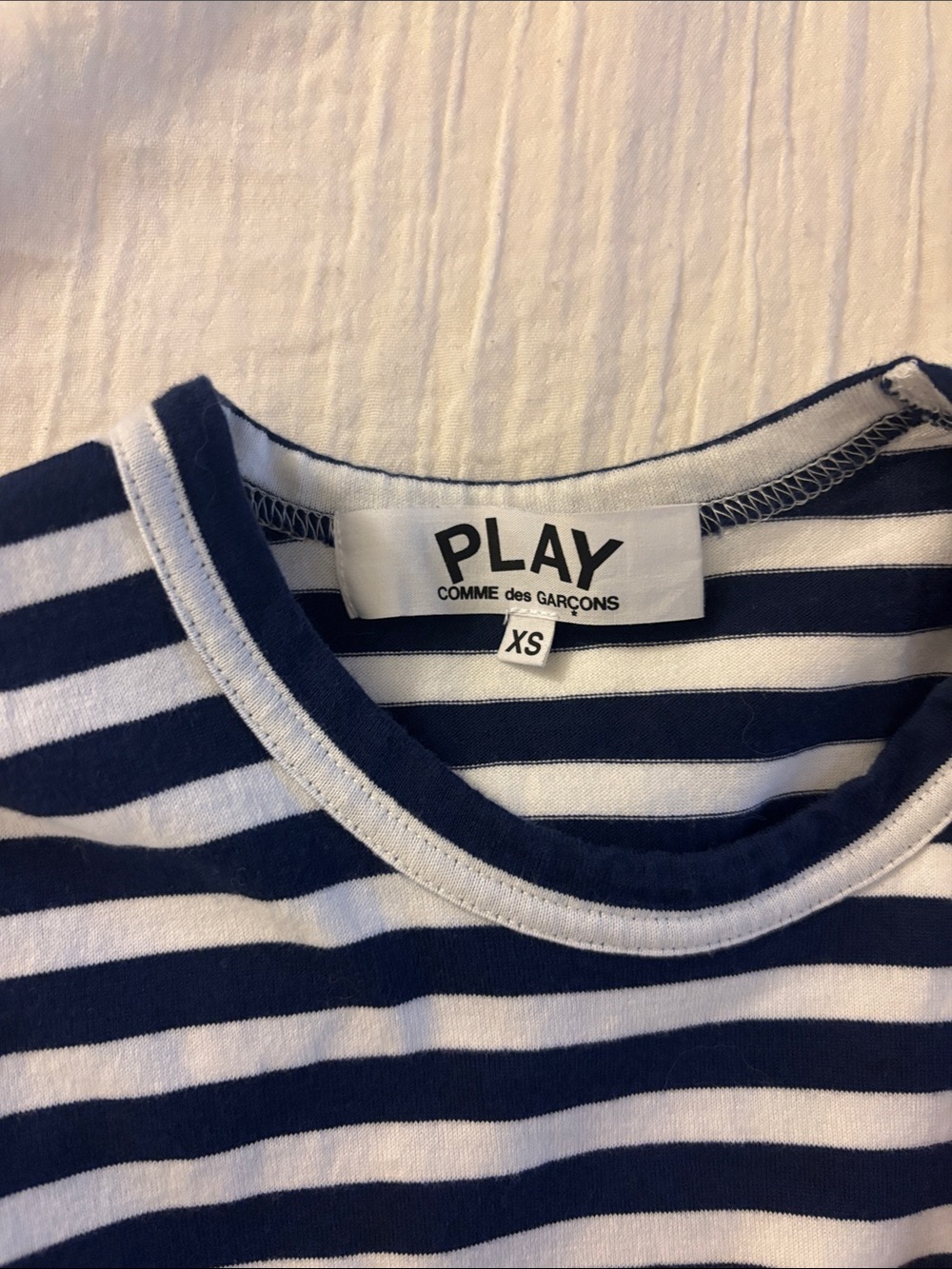Comme des Garçons Play striped long sleeve tee - Picture 2 of 5